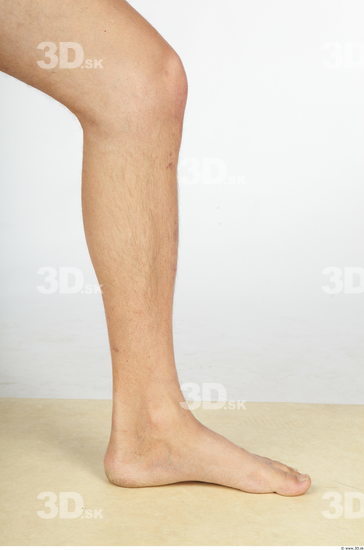 Calf Whole Body Man Animation references Nude Slim Studio photo references