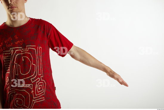 Arm Man Animation references White Casual T shirt Slim