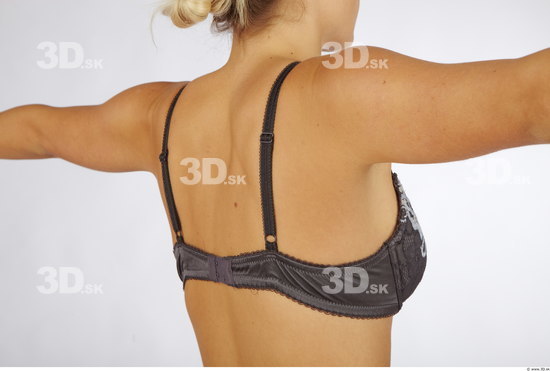 Back Woman Animation references Underwear Bra Slim Studio photo references