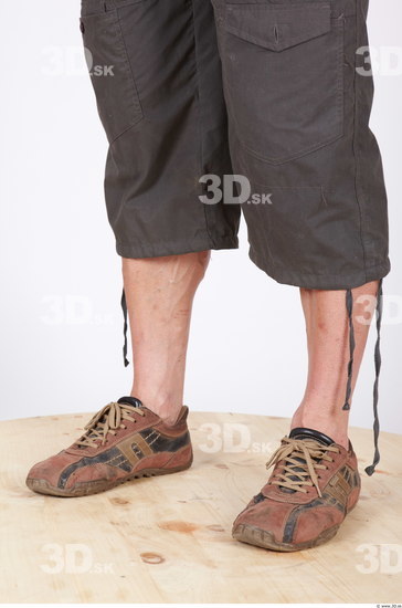 Calf Man Casual Shorts Muscular Studio photo references