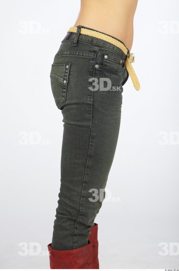 Thigh Woman Animation references Casual Jeans Slim Studio photo references