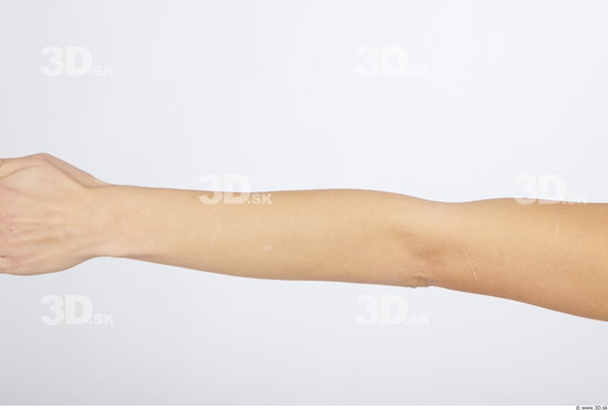 Forearm Woman Animation references Nude Slim Studio photo references