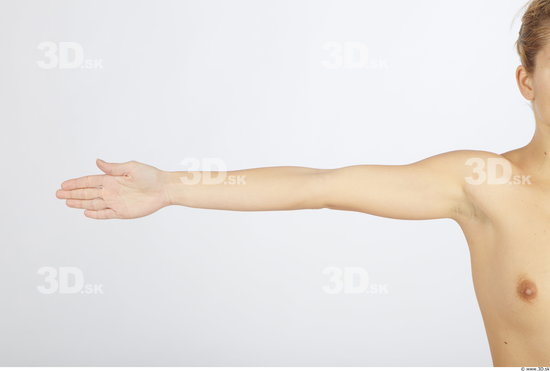 Arm Woman Animation references Nude Slim Studio photo references