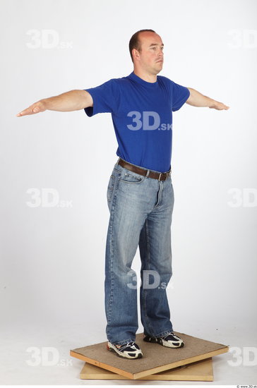 Whole Body Man T poses Casual Average Studio photo references