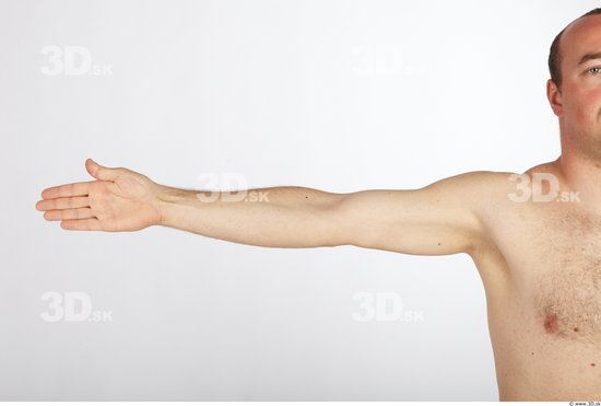 Arm Man Nude Average Studio photo references