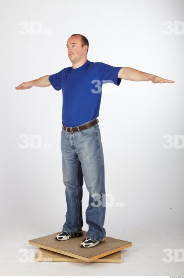 Whole Body Man T poses Casual Average Studio photo references