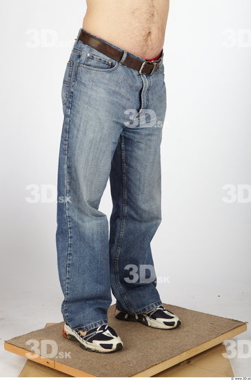 Leg Man Casual Jeans Average Studio photo references