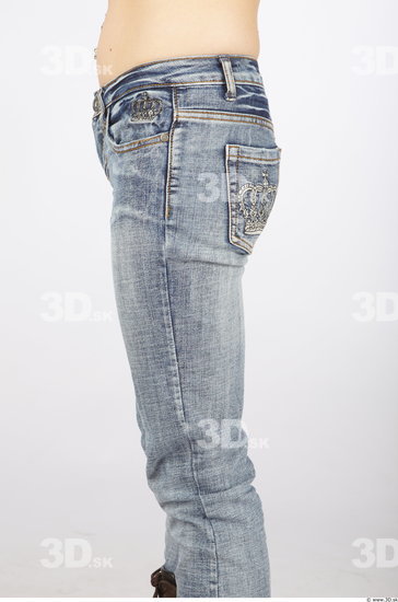 Thigh Woman Animation references Casual Jeans Average Studio photo references