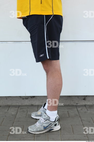 Leg Man Casual Shorts Average Overweight Street photo references