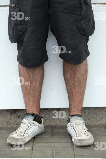 Leg Man Casual Shorts Average Street photo references