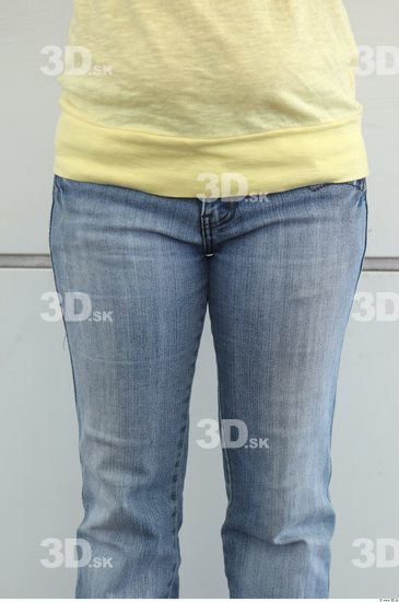 Thigh Woman Casual Jeans Average Street photo references