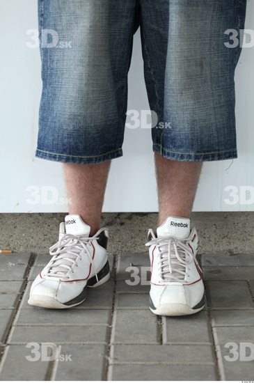 Calf Man Casual Jeans Slim Street photo references