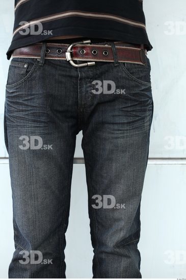 Thigh Man Casual Jeans Average Street photo references