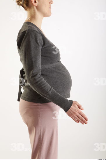 Woman White Pregnant Studio photo references