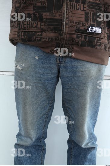 Thigh Man Casual Jeans Average Street photo references