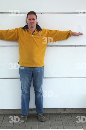 Whole Body Man T poses Casual Average Street photo references