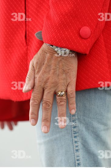 Hand Woman White Jewel Average Wrinkles