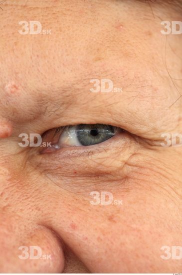 Eye Woman White Overweight Wrinkles