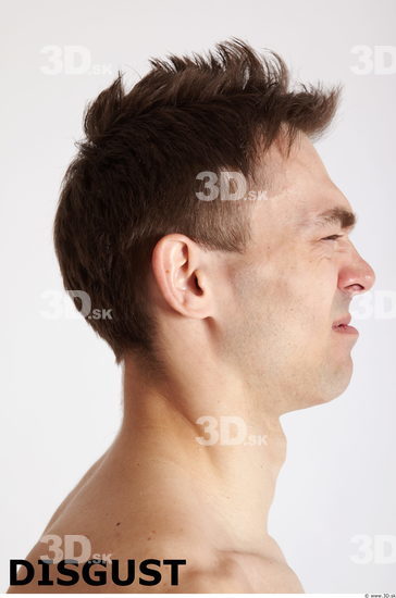 Face Emotions Man White Muscular