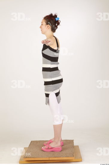 Whole Body Woman Animation references T poses Casual Slim Studio photo references