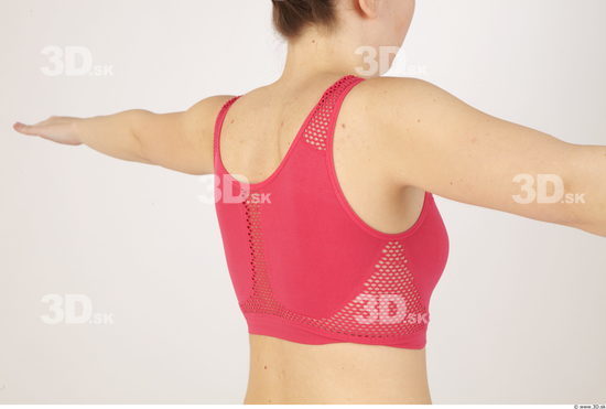 Back Woman Animation references Underwear Bra Slim Studio photo references