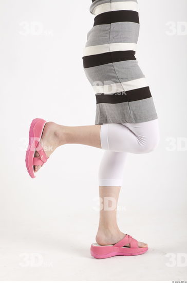 Leg Woman Animation references White Casual Slim Leggings