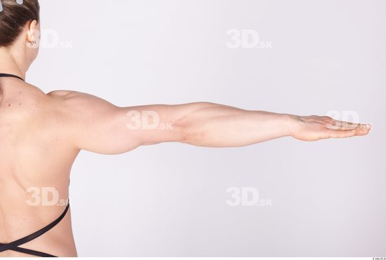 Arm Woman Sports Swimsuit Muscular Studio photo references