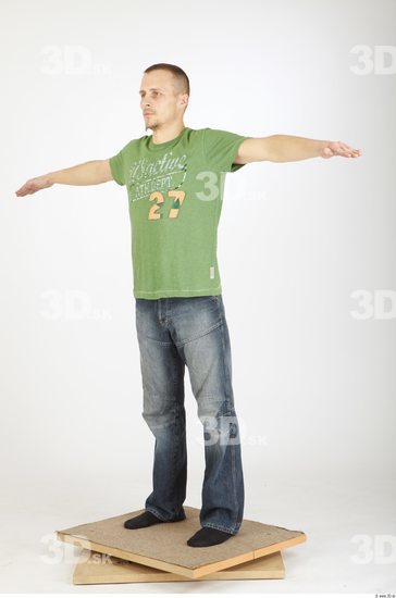 Whole Body Man T poses Formal Average Studio photo references