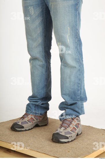 Calf Man Tattoo Casual Jeans Athletic Studio photo references