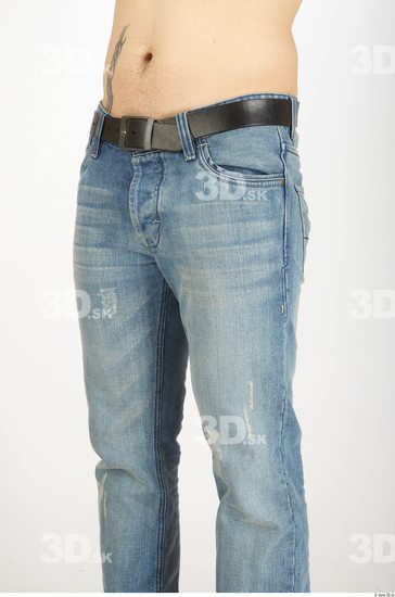 Thigh Man Tattoo Casual Jeans Athletic Studio photo references