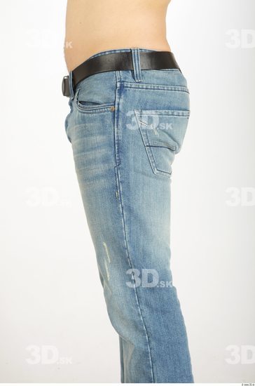 Thigh Man Tattoo Casual Jeans Athletic Studio photo references