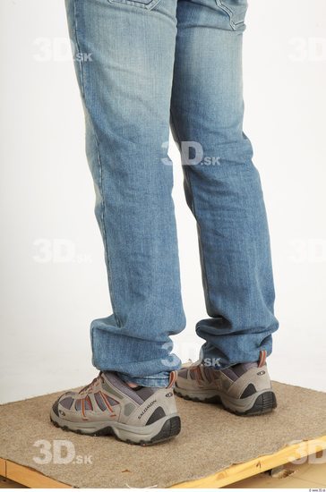 Calf Man Tattoo Casual Jeans Athletic Studio photo references