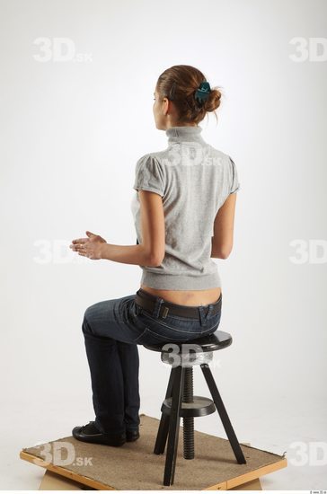 Whole Body Woman Artistic poses Casual Slim Studio photo references