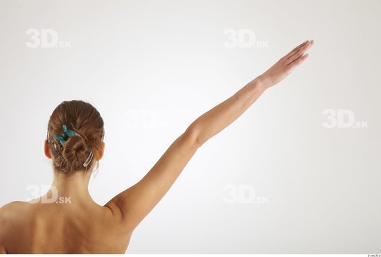 Arm Woman Animation references Nude Casual Slim Studio photo references