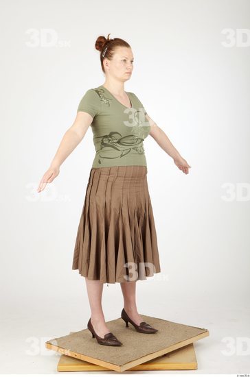 Whole Body Woman Animation references Casual Overweight Studio photo references