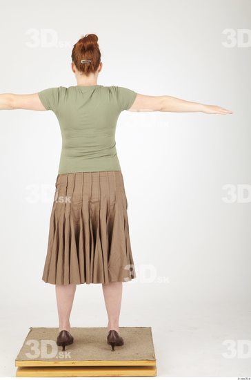 Whole Body Woman Animation references T poses Casual Overweight Studio photo references