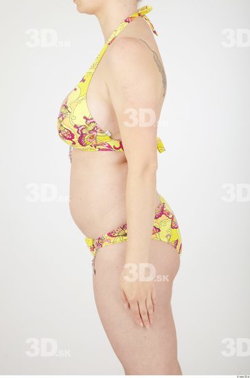 Arm Whole Body Woman Animation references Casual Sports Swimsuit Overweight Studio photo references