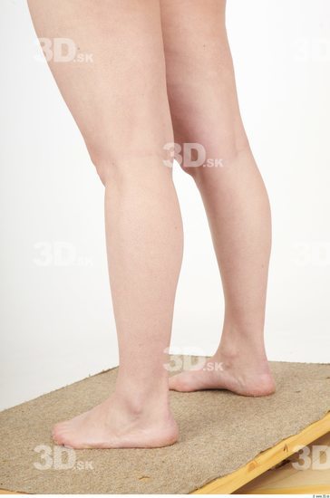 Calf Whole Body Woman Animation references Nude Casual Overweight Studio photo references