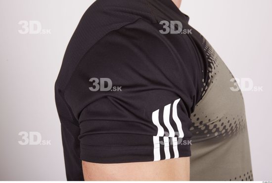 Arm Whole Body Man Sports Shirt T shirt Muscular Studio photo references