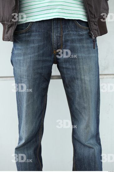 Thigh Man Asian Casual Jeans Slim Street photo references