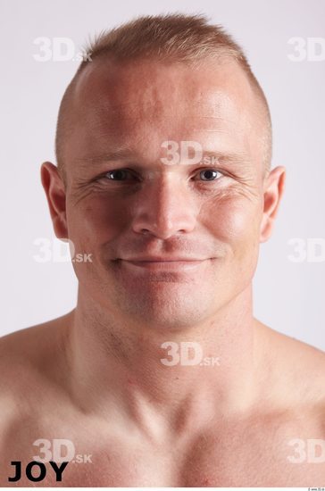 Face Emotions Man White Muscular