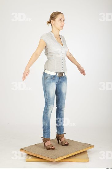 Whole Body Woman Animation references Casual Average Studio photo references