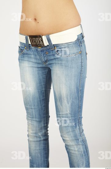 Thigh Woman Casual Jeans Average Studio photo references