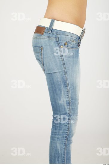 Thigh Woman Casual Jeans Average Studio photo references