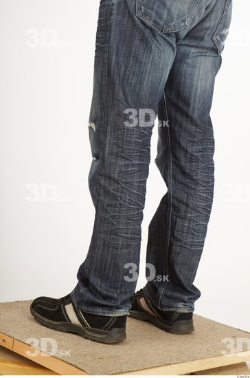 Calf Whole Body Man Animation references Casual Jeans Average Studio photo references