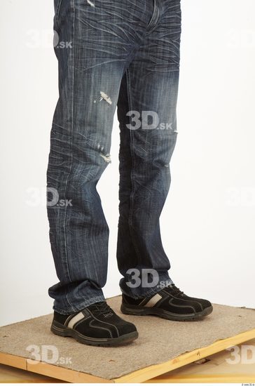 Calf Whole Body Man Animation references Casual Jeans Average Studio photo references