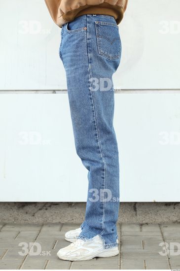 Leg Man Woman Casual Jeans Average Street photo references