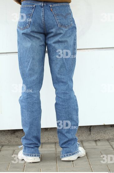 Leg Man Woman Casual Jeans Average Street photo references