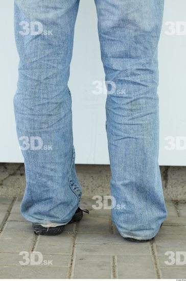 Calf Woman Casual Jeans Average Street photo references