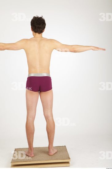 Whole Body Man T poses Nude Underwear Shorts Athletic Studio photo references